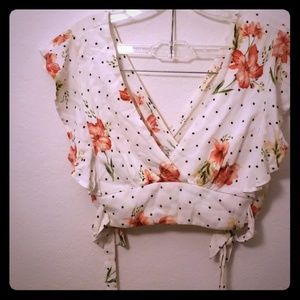 Flower crop top by ILLA ILLA